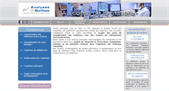 Desktop Screenshot of analyses-surface.com