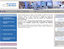 Tablet Screenshot of analyses-surface.com